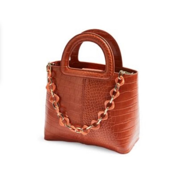 Topshop Tia faux croc bag - Picture 3 of 6